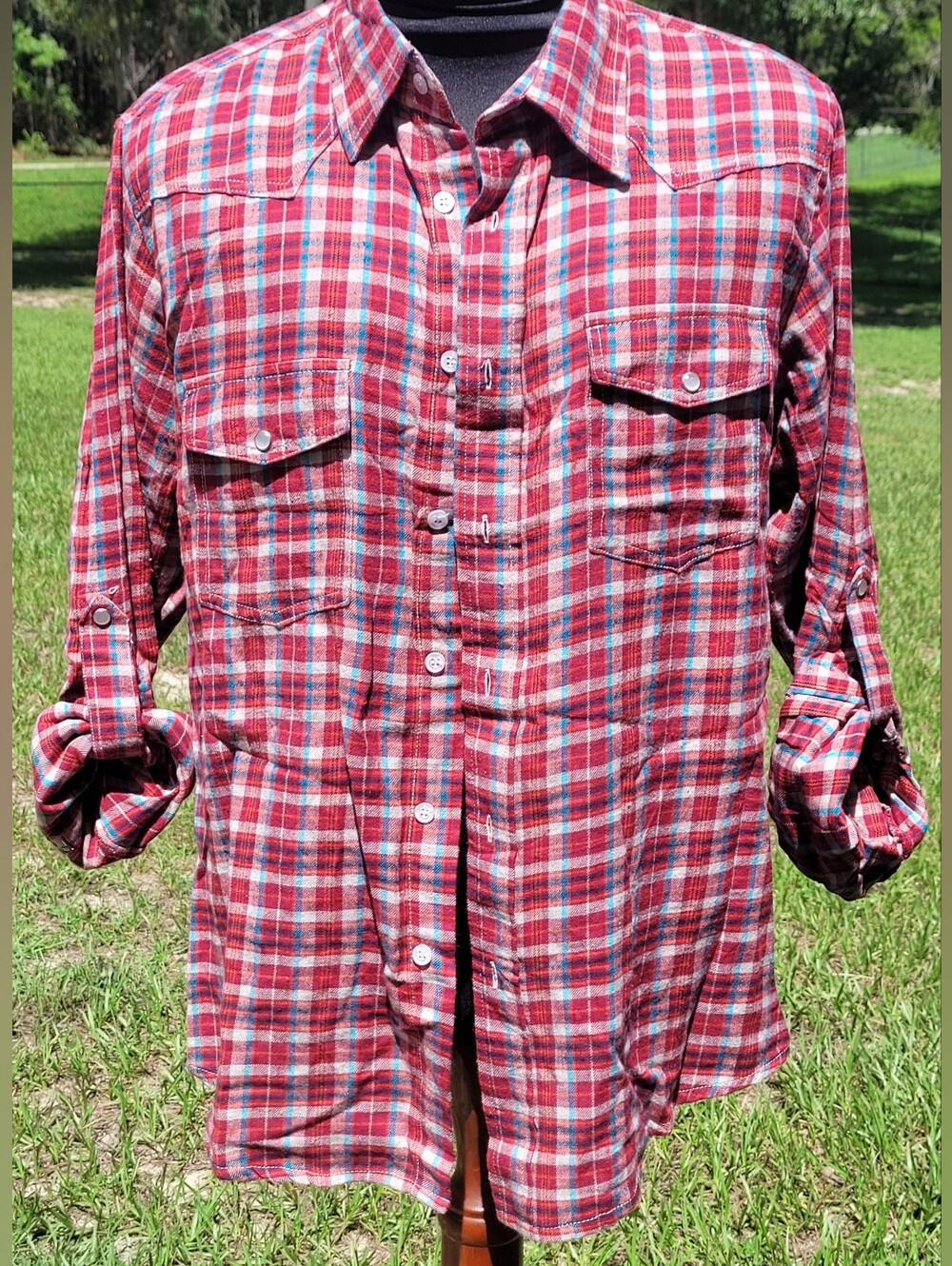 Paper Denim & Cloth Flannel Shirt NWOT Size Large Men's ❤️ Gorgeous